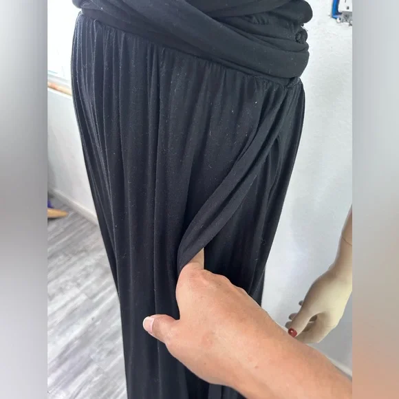 Free people beach Black jumpsuit